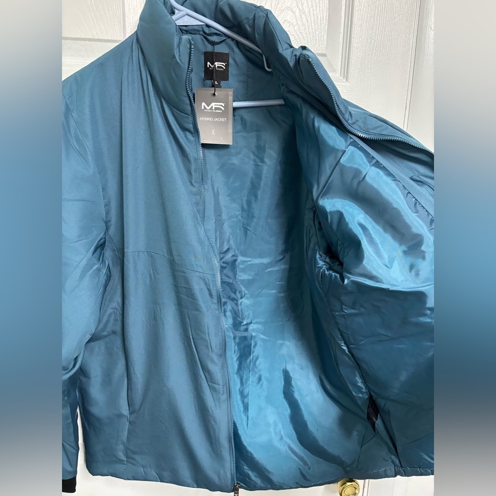 Mack Russo Hybrid Zip Up Jacket Blue Men’s Size Large NEW - Picture 5 of 8